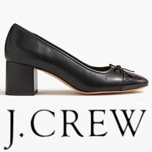 J. Crew Cap Toe Ballet Block Heels